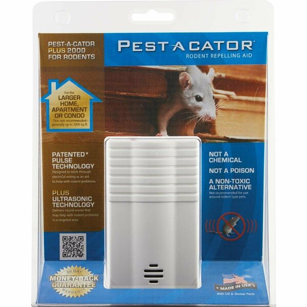 Pest A Cator Ultrasonic & Electromagnetic 2000 Sq. Ft. Coverage 110V Electronic Pest Repellent 12100